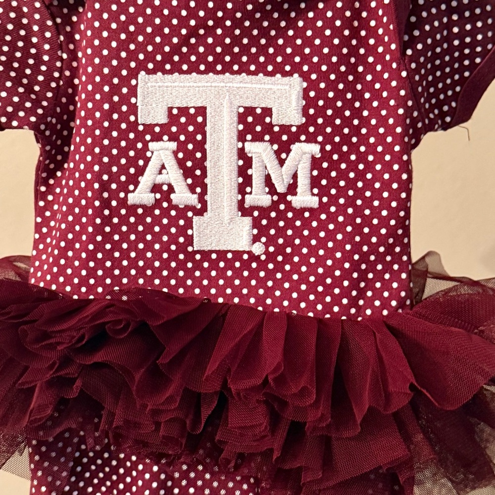 Texas A&M Baby Tutu Bodysuit NB 0-3M | Two Feet Ahead |‎ NWT Aggies